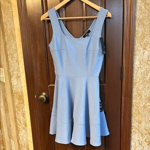 Elegant Blue Sleeveless Dress